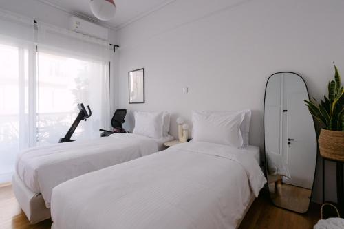 Unique 2BD 115m2 Design Apt with airconditioning near Acropolis