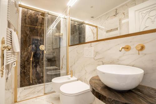 Koupelna v ubytování Stile Comfort per Coppie e Famiglie