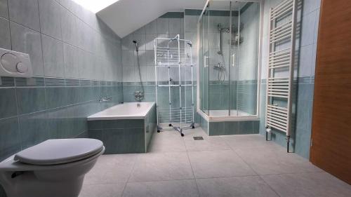 Koupelna v ubytování Hiša Bizjak