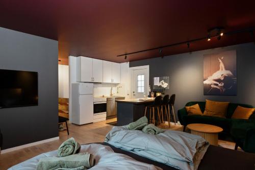 Køkken eller tekøkken på Premium House Øvre Langgate 27