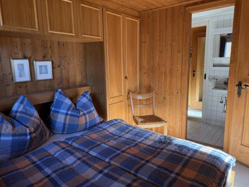 Ένα ή περισσότερα κρεβάτια σε δωμάτιο στο Revier am Waldrand