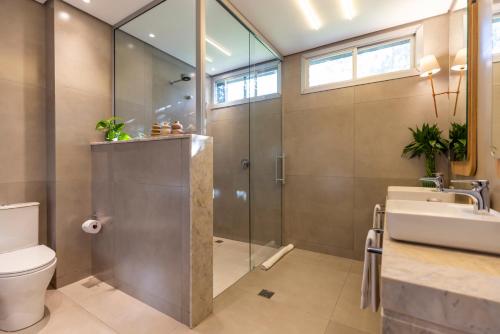 Et badeværelse på Sanma Hotel