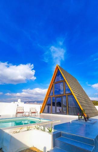 Wadi Bani Khalid-Al Joud Green hostel A-Frame Cabin