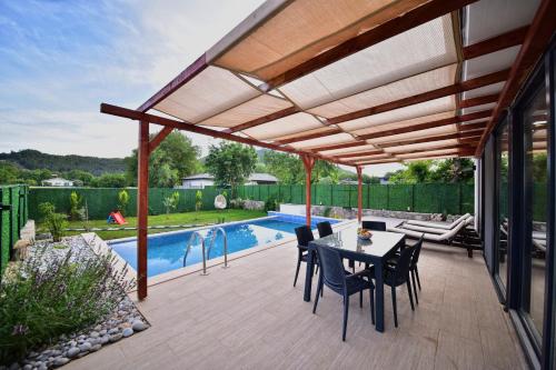 Bazén v ubytování Kastro Houses nebo v jeho okolí