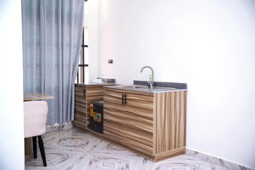 Køkken eller tekøkken på Résidence Flowers House