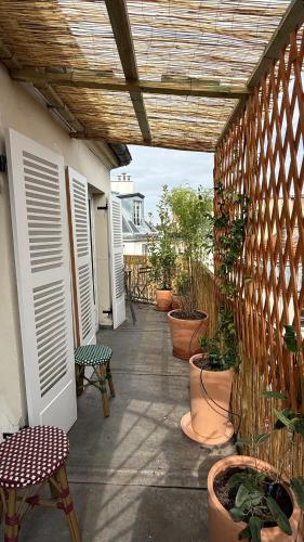 Duplex, grand balcon et sauna