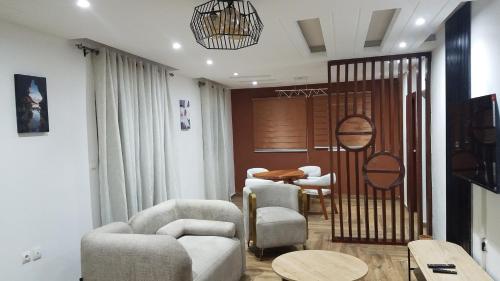 Een zitgedeelte bij Belvys Home