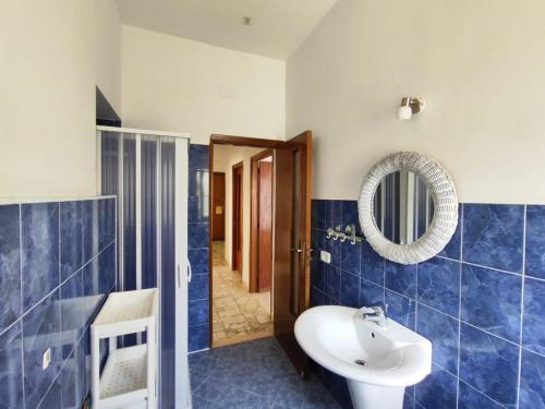 Et badeværelse på Appartamento vista mare vicino al mare e al centro