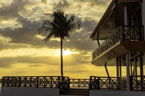 Ein Balkon oder eine Terrasse in der Unterkunft Hotel Ilha do Marajó by Unna