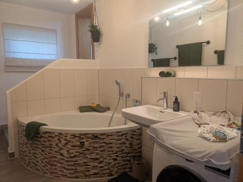 Koupelna v ubytování Ferienwohnung Strizi