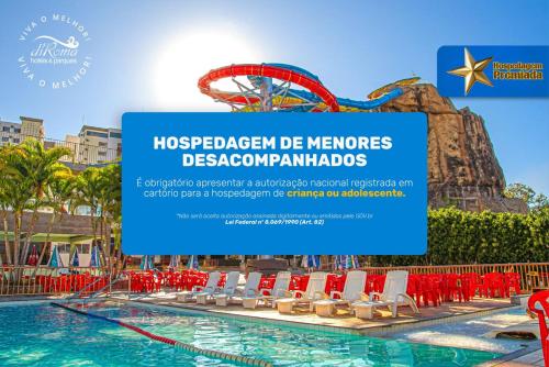 Bazén v ubytování diRoma Lacqua IV direto com o Grupo diRoma com acesso ao Acqua Park e Café da manhã nebo v jeho okolí