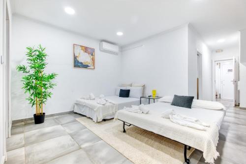 Central flat with garden