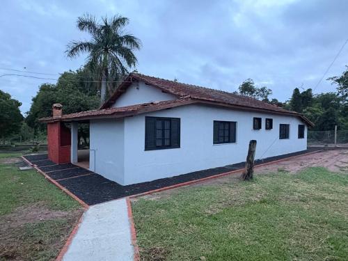 Bygningen som feriehuset ligger i