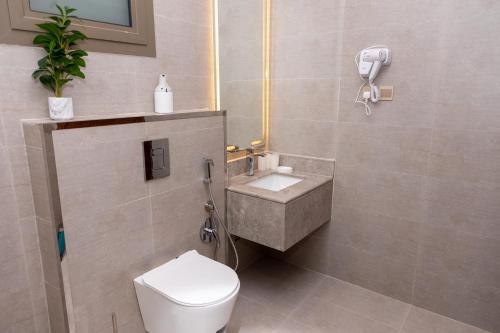 Koupelna v ubytování شقه مفروشه فاخره