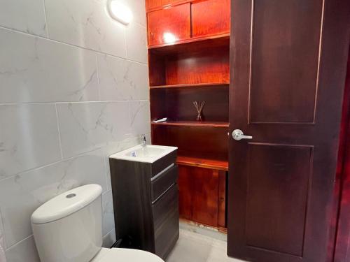 Koupelna v ubytování Casa Hotel Pontevedra - cerca a la clínica Shaio,