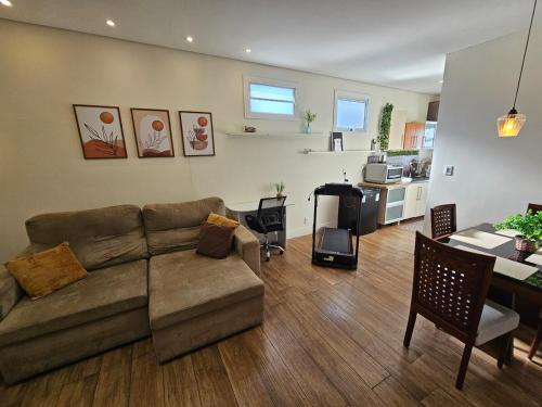 Khu vực ghế ngồi tại Apartamento lindo e Espaçoso