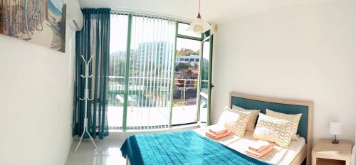 Postel nebo postele na pokoji v ubytování BEACH APARTMENt 17