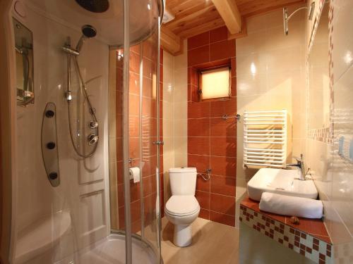 Et badeværelse på Apartment for 3 people with terrace