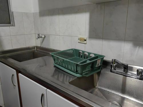 Køkken eller tekøkken på Quiet apartment in Itagui