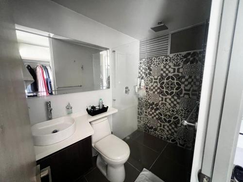 Koupelna v ubytování apartamento torre epic