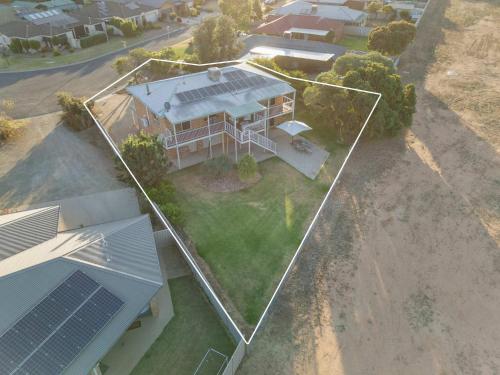 Bygningen som feriehuset ligger i