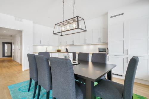 Dapur atau dapur kecil di Wright Apartments - Sørenga