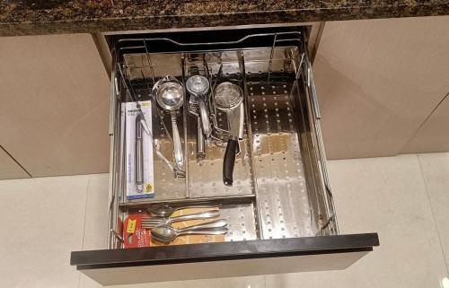 Køkken eller tekøkken på Aesthetic 1bhk luxe, Indore