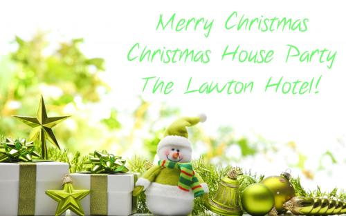 a christmas house party with a snowman and gifts at The Lawton in Blackpool