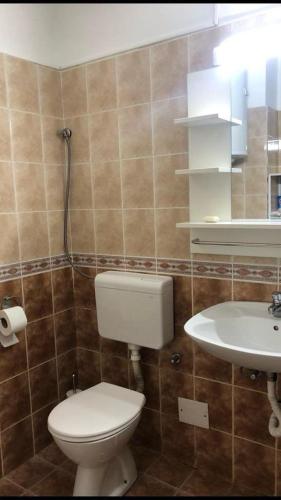 Et badeværelse på Apartman Tea