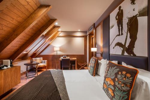 Χώρος καθιστικού στο Hotel Val de Neu G.L.