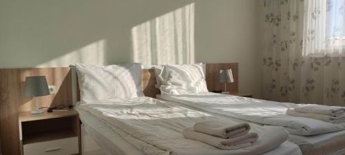 Postel nebo postele na pokoji v ubytování Dima apartment