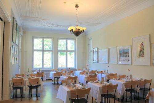 En restaurang eller annat matställe på Hotel Hansablick