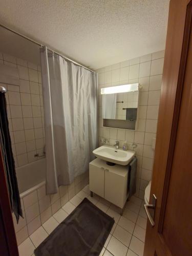 Et badeværelse på Studio Chalet Edelweiss