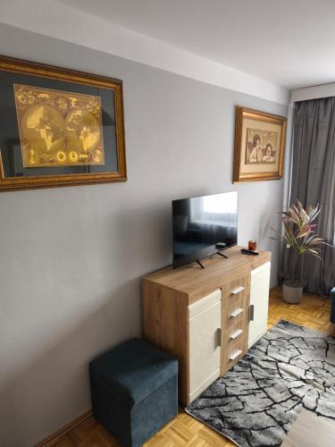 Μια τηλεόραση ή/και κέντρο ψυχαγωγίας στο Przytulne mieszkanie Szopena