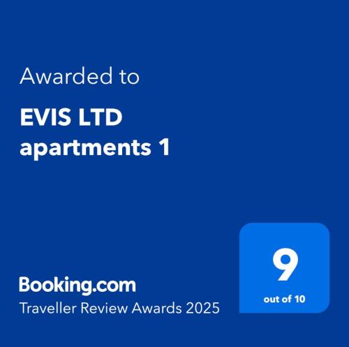 a screenshot of a cell phone with the text upgraded to exams idrants at EVIS LTD apartments 1 in Rēzekne