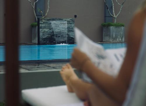 Swimmingpoolen hos eller tæt på Ceylon Story Galle