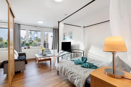 Ένα ή περισσότερα κρεβάτια σε δωμάτιο στο Domus Lux 53