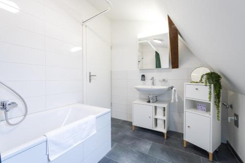 Koupelna v ubytování Maisonette am Bodensee - Parking - Hoher Komfort