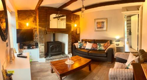 Et opholdsområde på Village Cottage Marple