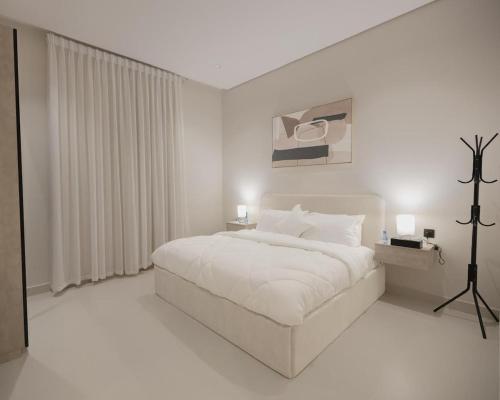 Giường trong phòng chung tại دار العقيق 101