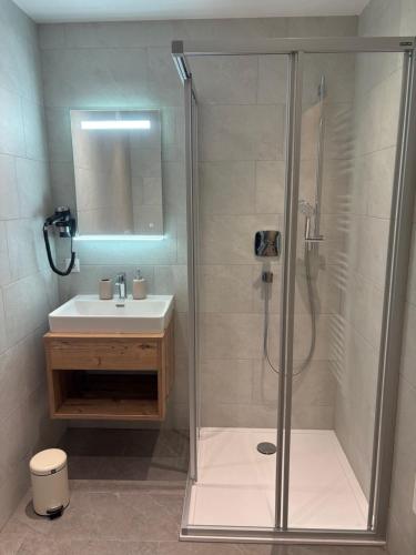 Koupelna v ubytování Pension Kohler