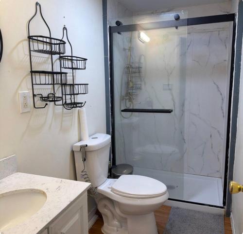 Koupelna v ubytování private estate infinity pool