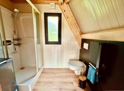 Koupelna v ubytování Le Tipi des Arnats