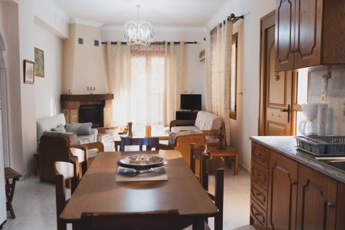 Kuchyň nebo kuchyňský kout v ubytování stratigato