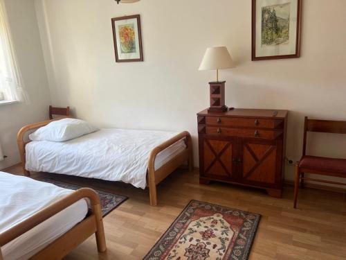 Postel nebo postele na pokoji v ubytování Sun&Sport Beskidzki Horyzont