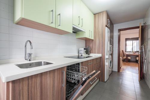 a kitchen with a sink and a dishwasher at Doctor Fleming in Carmona