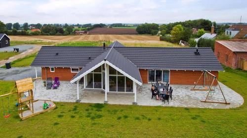 Bygningen som feriehuset ligger i