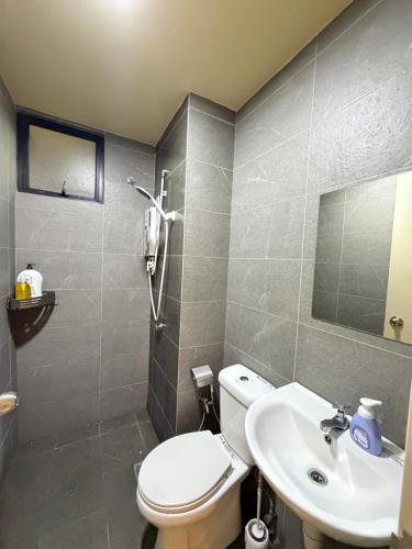 Koupelna v ubytování Muji feel majestic maxim , Taman len sen