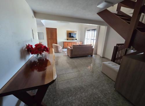 TV/Unterhaltungsangebot in der Unterkunft Residencial Alter do Chao - Apartamento Duplex