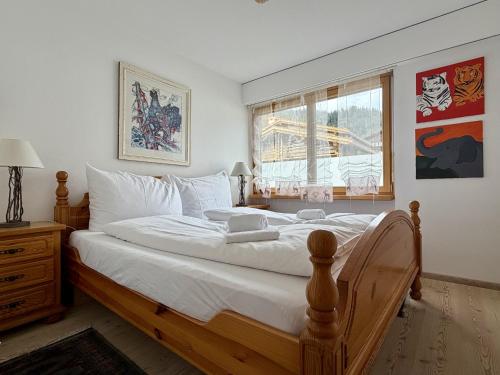 Ένα ή περισσότερα κρεβάτια σε δωμάτιο στο Casa Las Muotas